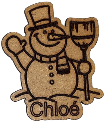 Magnet - Bonhomme de neige personnalisable